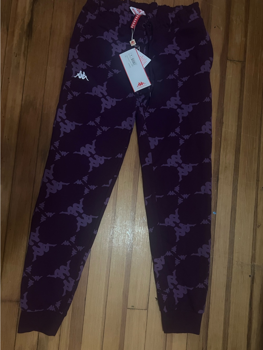 Kappa Kids Purple Logo-Pattern Leggings